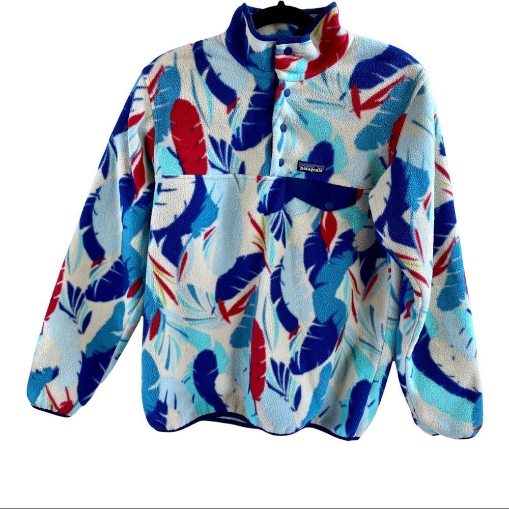 Patagonia Synchilla Pullover - Feather Print Rare